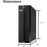 acer 2025 Aspire Desktop, 16GB RAM, 512GB PCIe SSD, Intel Processor, Ultra-Quiet Design, SD Card Reader, Dual 4K Monitor Support, USB-C, Wired Keyboard and Mouse, Windows 11