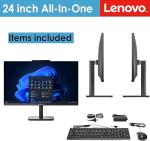 Lenovo 24 All-in-One Desktop Computer for Home Office, Intel Processor (Beat i3-1110G4), 23.8" FHD AIO, WiFi 6, Bluetooth 5.2, RJ-45, HDMI, Keyboard & Mouse, Windows 11 Pro - 32GB RAM, 1TB PCIe SSD