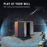 FIFINE Computer Speakers, Desktop PC Speakers with Volume Control, RGB Gaming Loudspeakers Wired with 3.5mm Aux Audio Cable for Laptop Monitor Phone Tablet-AmpliGame A20