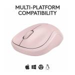 Logitech M240 Silent Bluetooth Mouse, Wireless, Compact, Portable, Smooth Tracking, 18-Month Battery, for Windows, macOS, ChromeOS, Compatible with PC, Mac, Laptop, Tablets - Rose