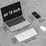 OMOTON Bluetooth Keyboard Compatible with Mac, Compact Wireless Keyboard Compatible with MacBook Pro/Air, iMac, Mac mini/Pro Laptop and PC (Silver)