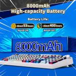 x Aula F99 Pro Mechanical Keyboard, Wireless Gaming Keyboards RGB Backlit Hot Swappable Custom Creamy Bluetooth Computer Keyboard, Tri-Mode BT5.0/2.4GHz/USB-C, Pre-lubed Switches PBT Keycaps