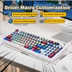 x Aula F99 Pro Mechanical Keyboard, Wireless Gaming Keyboards RGB Backlit Hot Swappable Custom Creamy Bluetooth Computer Keyboard, Tri-Mode BT5.0/2.4GHz/USB-C, Pre-lubed Switches PBT Keycaps