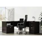 Realspace® Magellan 71"W L-Shaped Desk - Espresso