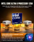 GMKtec Mini PC, K9 Intel Core Ultra 5 125H (Turbo 4.5GHz, 14C/18T) Desktop Computer 1TB SSD 32GB Dual DDR5 5600MHz Dual LAN 2.5G Dual Fan WiFi 6 USB-C BT5.2 USB 3.2