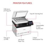Canon Color imageCLASS MF652Cw - Wireless Laser Printer, Multifunction with Scanner, Copier, Mobile Ready, 3 Year Limited Warranty, 22 PPM Color, White