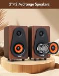 2.1 Computer Speakers with Subwoofer, Stereo Mid-High Dual Speakers, Bluetooth/USB Dual Mode PC Speakers, Volume Knob Control, Desktop Sound System for Laptop/PC/Tablet (C5212-US)