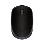 Logitech M170 Wireless Mouse for PC, Mac, Laptop, 2.4 GHz with USB Mini Receiver, Optical Tracking, 12-Months Battery Life, Ambidextrous - Black