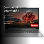 Lenovo IdeaPad 1 Student Laptop Computer, 15.6" FHD Display, Intel Dual Core Processor, 32GB DDR4 RAM, 1TB PCIe SSD, WiFi 6, Bluetooth 5.2, Type-C, Cloud Grey, Windows 11 Pro, Tichang