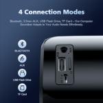 Computer Speakers for Desktop PC, HiFi Stereo Poratble 5.3 Bluetooth Computer Speakers, Computer Sound bar, 3.5mm Aux-in Pc Soundbar with Deep Impactful Bass, Gaming Speakers for PC,Laptop,Tablet