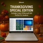 HP 2025 Latest 15.6'' Limited Edition with Microsoft Office 365, Powerful Intel 4-core Processor, 16GB RM, 512GB, 15.6" Micro Edge LED Display, SD Card Reader, HDMI, Windows 11 Pro, WOWPC USB