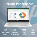 HP 2025 Latest 15.6'' Limited Edition with Microsoft Office 365, Powerful Intel 4-core Processor, 16GB RM, 512GB, 15.6" Micro Edge LED Display, SD Card Reader, HDMI, Windows 11 Pro, WOWPC USB