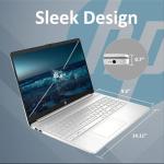 HP 2025 Latest 15.6'' Limited Edition with Microsoft Office 365, Powerful Intel 4-core Processor, 16GB RM, 512GB, 15.6" Micro Edge LED Display, SD Card Reader, HDMI, Windows 11 Pro, WOWPC USB