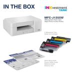 Brother MFC-J1205W INKvestment -Tank Wireless Multi-Function Color Inkjet Printer with Up to 1-Year in Box, Works with Alexa