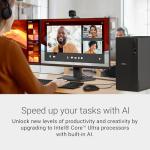 Dell Tower Desktop ECT1250 - Intel Core Ultra 7-265 Processor, Intel UHD Graphics, 32GB DDR5 5600MT/s Memory, 1TB M.2 SSD, 3.0 SD Card Reader, Wired Keyboard and Mouse, Basic Onsite Service