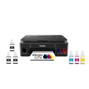 Canon G3200 All-In-One Wireless Supertank (MegaTank) Printer| Copier| Scanner| and Mobile Printing, Black, 6.5" x 17.6" x 13" (0630C002)