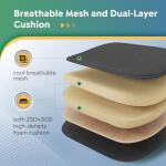 DEVAISE Office Chair, Breathable Black Mesh Elegance with Ergonomic Comfort for Professionals & Gamers