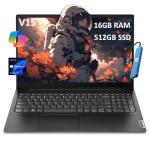 Lenovo V15 Gen 4 (15.6" FHD Anti-Glare, 13th Intel Core i5-13420H (Beat i7-1255U), 16GB RAM, 512GB SSD) for Business, Home, Military Grade, Ethernet, Webcam, IST Hub, Win 11 Pro w/AI Copilot, Black