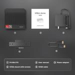 BOSGAME P4 Light Gaming Mini PC, Ryzen 7 5825U, 32GB RAM 1TB SSD, 11 Pro Triple 4K 60HZ Displays Desktop Computers, Support PS3 Emulator Micro PC, HDMI+DP+Type-C, WiFi 6E, BT5.2, Dual 2.5GbE LAN