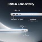 HP New 15.6 inch Laptop Computer, 2025/2026 Edition, Intel High-Performance 4 cores N100 CPU, 16GB RAM, 1TB SSD, Long Battery Life, Ultra-Quiet Design, Windows 11 Pro with Microsoft Office