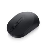 Dell Mobile Wireless Mouse - MS3320W, Wireless - 2.4 GHz, Bluetooth 5.0, Optical LED, Mechanical Scroll, 1600 DPI, 3-Buttons - Black