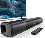 RIOWOIS Sound Bar for Smart TV, Bass Boost and Crisp Vocals,Bluetooth Soundbar for TV/PC/Gaming/Projectors,Optical/AUX/Wall Mount,17inch