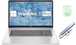 HP 17.3" HD+ Business & Student Laptop Computer, 32GB RAM 1TB SSD, 8-Cores Intel Core i3 Processor, Copilot AI-Ready, Windows 11 Pro, Wi-Fi 6, PLUSERA Earphones & 8-in-1 Hub, Natural Silver