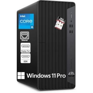 HP ProDesk 400 G7 Tower Business Desktop Computer, Intel 6-Core i5-10500 (Beat i7-8700), 64GB DDR4 RAM, 2TB PCIe SSD, WiFi Adapter, RJ-45, HDMI, DisplayPort, Keyboard and Mouse, Windows 11 Pro