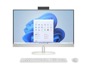 HP 27" FHD Touchscreen All-in-One Business Desktop PC, AMD Ryzen 5 7520U, 16 GB RAM, 1 TB SSD, AMD Radeon Graphics, Built-in-Speaker & Microphone, Webcam, Wi-Fi 6, Ethernet, Windows 11 Pro