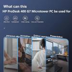 HP ProDesk 400 G7 Tower Business Desktop Computer, Intel 6-Core i5-10500 (Beat i7-8700), 64GB DDR4 RAM, 2TB PCIe SSD, WiFi Adapter, RJ-45, HDMI, DisplayPort, Keyboard and Mouse, Windows 11 Pro