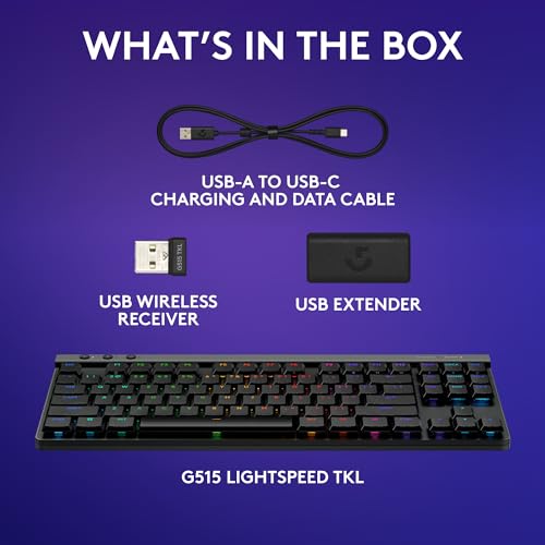 Logitech G515 TKL Wireless Gaming Keyboard with RGB