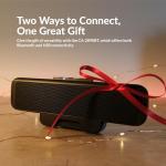 Cyber Acoustics USB & Bluetooth Speaker Bar (CA-2890BT) – USB Powered Speaker with Speakerphone for PC and Bluetooth to Simultaneously Connect to Smartphones, Clamps to Monitor, Convenient Controls