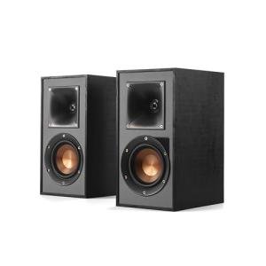 Klipsch R-41M Powerful Detailed Bookshelf Home Speaker Set of 2 Black