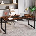 LITTLE TREE 70.9 Inch X Large Executive Computer Desk Home Office Workstation