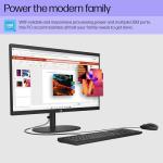 HP 21.45 inch All-in-One Desktop PC, FHD Display, Intel Processor N100, 8 GB RAM, 256 GB SSD, Intel UHD Graphics, Windows 11 Home, Jet Black, 22-dg0220 (2025)