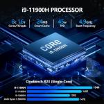 Gaming Laptop Computer, 15.6 Inch Lap Top PC Win 11 Pro 2025, i9-11900H Processor(up to 4.9Ghz), 16GB RAM 1TB SSD, 1920 * 1080 IPS Display, Office 365, Backlit Keyboard, 5000mAh Battery, WiFi 6, BT5.2