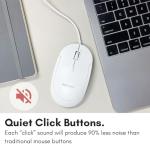 Macally Wired USB C Mouse for Mac and PC - Slim, Quiet, and Reliable - Type C Mouse for MacBook Pro/Air, iMac, Apple iPad, Laptop, Computer Desktop with 3 Button, Scroll Wheel, USBC, and 4 DPI Mode