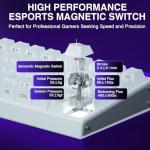 AULA Hero 68 HE 60% Gaming Keyboard Wired, Hall Effect Magnetic Switch Keyboard with Adjustable Actuation, Fast Trigger Mode, 8K Hz Polling Rate, 0.125ms Latency,Side Printed PBT Keycaps, RGB Backlit