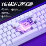 AULA Hero 68 HE 60% Gaming Keyboard Wired, Hall Effect Magnetic Switch Keyboard with Adjustable Actuation, Fast Trigger Mode, 8K Hz Polling Rate, 0.125ms Latency,Side Printed PBT Keycaps, RGB Backlit