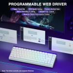 AULA Hero 68 HE 60% Gaming Keyboard Wired, Hall Effect Magnetic Switch Keyboard with Adjustable Actuation, Fast Trigger Mode, 8K Hz Polling Rate, 0.125ms Latency,Side Printed PBT Keycaps, RGB Backlit