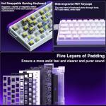 AULA Hero 68 HE 60% Gaming Keyboard Wired, Hall Effect Magnetic Switch Keyboard with Adjustable Actuation, Fast Trigger Mode, 8K Hz Polling Rate, 0.125ms Latency,Side Printed PBT Keycaps, RGB Backlit