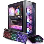 STGAubron Gaming PC Desktop Computer, Intel Core i7 up to 3.9GHz, GeForce GTX 1660 Ti 6G, 32GB RAM, 1TB SSD, WiFi, BT 5.0, RGB Fan x6, Windows 11 Home