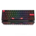Womier 60% Percent Keyboard,WK61 V2 Mechanical RGB Wired Gaming Keyboard,Hot-Swappable Creamy Key Board with PBT Keycaps,Linear Red Switch for Windows/MAC (Black)