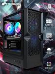 STGAubron Gaming PC Desktop Computer, Intel Core i5 up to 3.6G, Radeon RX 590 8G, 16GB RAM, 1TB SSD, 600M WiFi, BT 5.0, RGB Fan x3, Windows 11 Home
