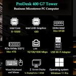 HP ProDesk 400 G7 Tower Business Desktop Computer, Intel 6-Core i5-10500 (Beat i7-8700), 32GB DDR4 RAM, 1TB PCIe SSD, WiFi Adapter, RJ-45, HDMI, DisplayPort, Keyboard and Mouse, Windows 11 Pro