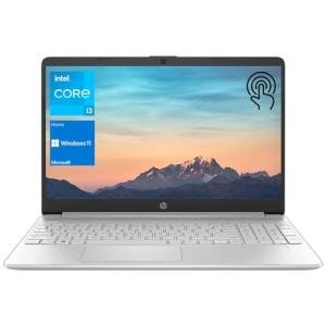 HP 2023 15.6" HD Touchscreen Laptop, Intel Core i3-1215U (Beat i5-1135G7), 16GB RAM, 512GB SSD, Intel UHD Graphics, WiFi, Bluetooth, HDMI, USB-A&C, Long Battery Life, Windows 11 Home, Silver