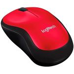 Logitech M185 Wireless Mouse, 2.4GHz with USB Mini Receiver, 12-Month Battery Life, 1000 DPI Optical Tracking, Ambidextrous, Compatible with PC, Mac, Laptop - Red