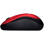 Logitech M185 Wireless Mouse, 2.4GHz with USB Mini Receiver, 12-Month Battery Life, 1000 DPI Optical Tracking, Ambidextrous, Compatible with PC, Mac, Laptop - Red
