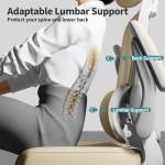 TRALT Office Chair Ergonomic Desk Chair, 330 LBS Home Mesh Office Desk Chairs with Wheels, Comfortable Gaming Chair, High Back Office Chair for Long Hours (Beige)