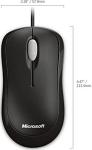 Microsoft Basic Optical Mouse for Business - Black. Comfortable, Wired, USB mouse for PC/Laptop/Desktop, with fast scroll wheel, works with Mac/Windows Computers